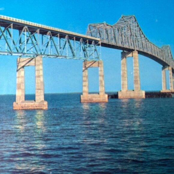 Vintage Postcard Sunshine Skyway Tampa Bay Bridge Florida Standard u - Picture 3 of 5